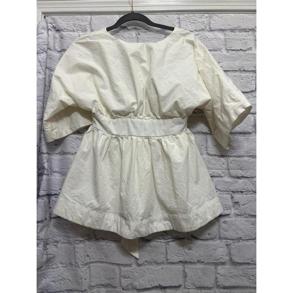 Petal And Pup Open Back Top Tie Back White Size XS Boho Cottagecore Minimalist